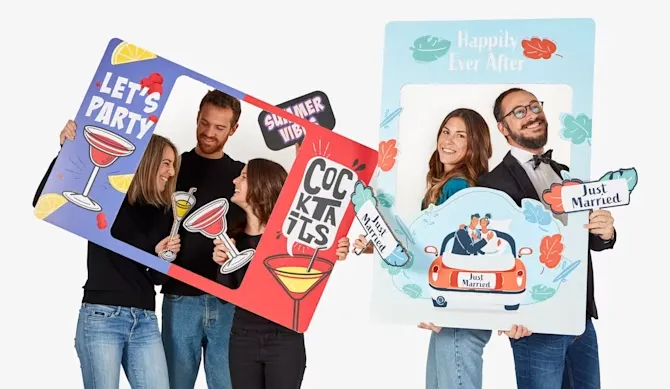 Cadres géants personnalisés - deux modèles.